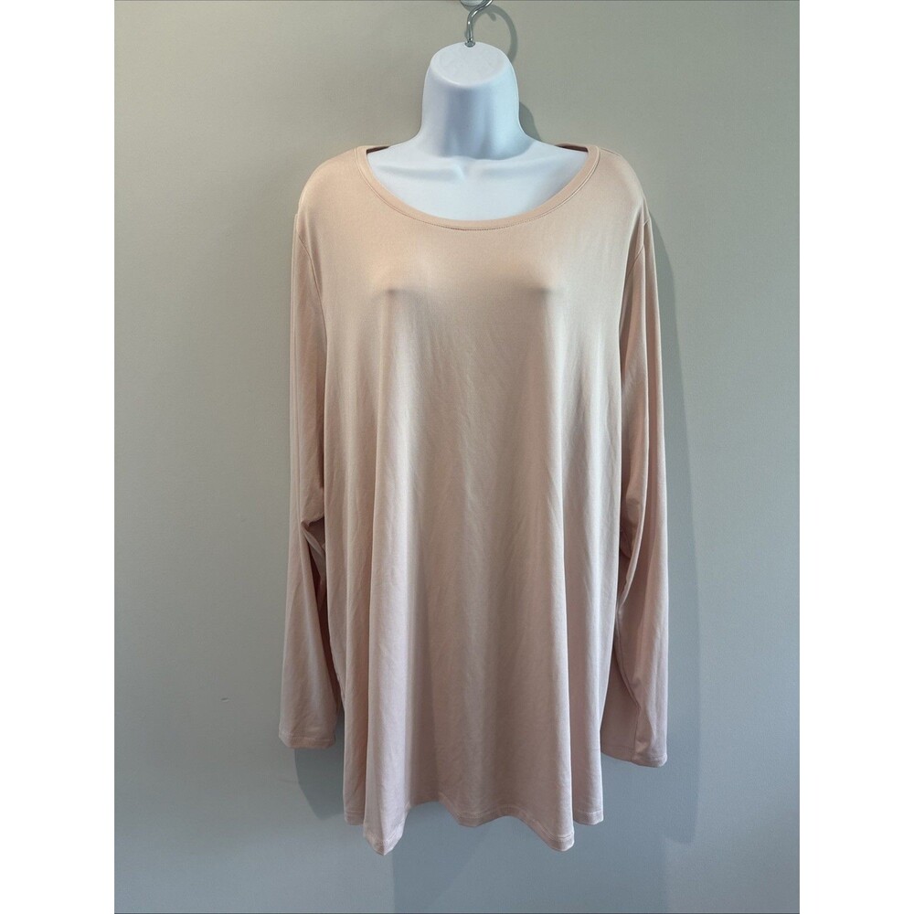 Torrid Active Top Size 4 Stretchy Pink Long Sleeve Activewear Fitness Workout